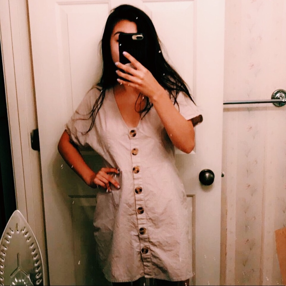 ASOS BUTTON DRESS